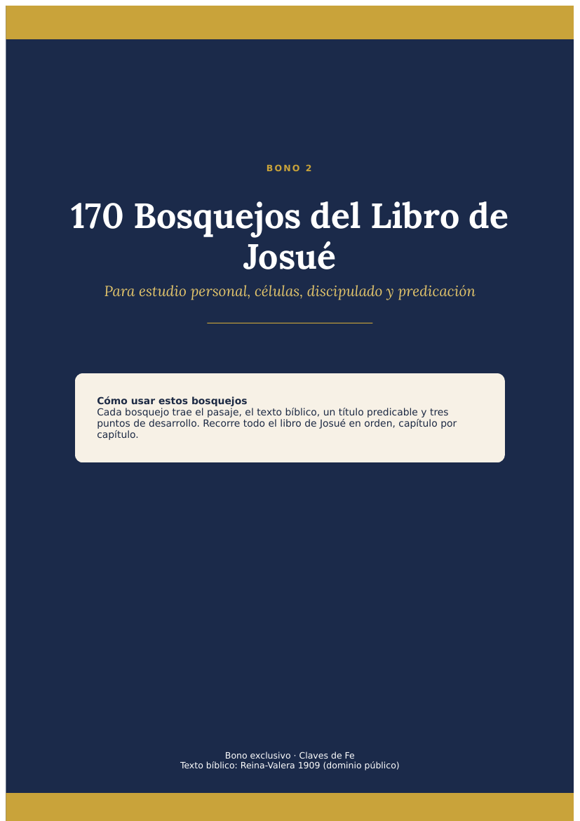 170 Bosquejos del Libro de Josué